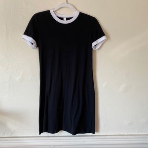 American Apparel Black T-shirt Dress